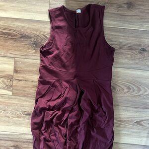 Maternity size small used Burgundy Sleeveless Dress for work